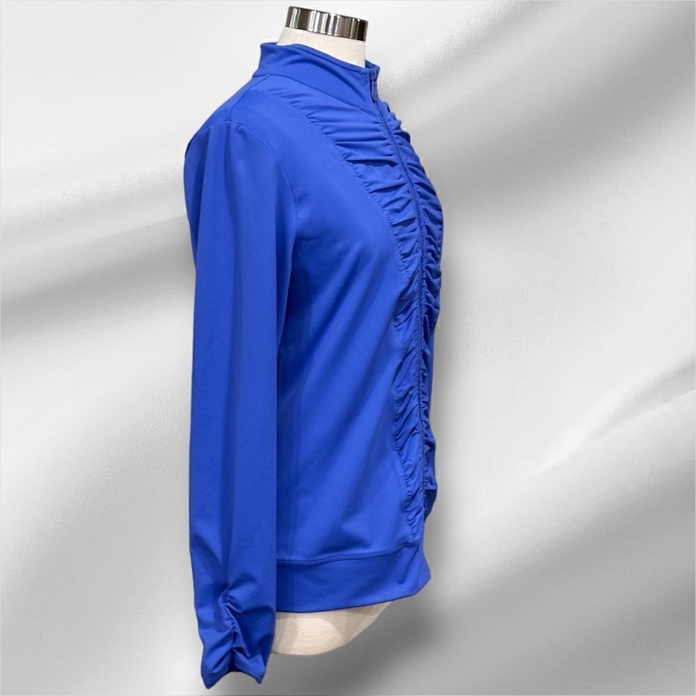 Ideology Women’s Active Solid Royal Blue Jacket in the Size Large - Picture 3 of 6